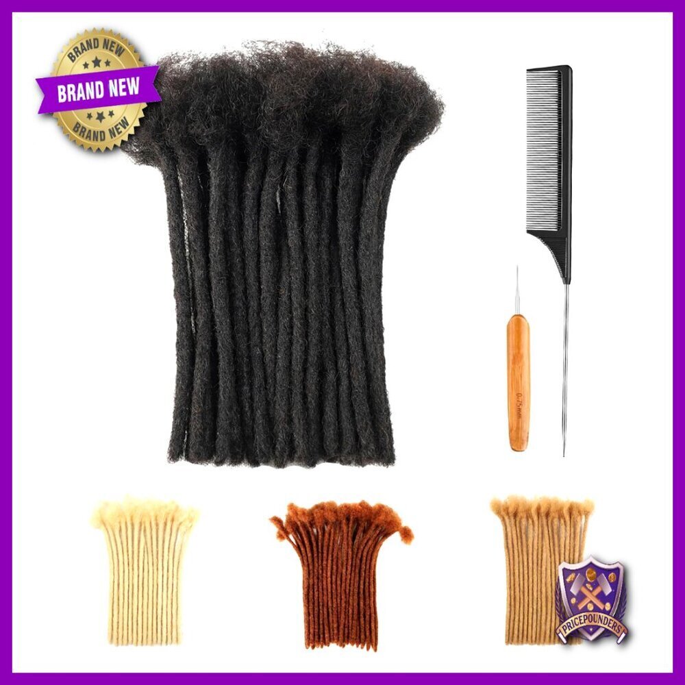 Human Hair Dreadlock Extensions Handmade Soft Bleachable Reusable Low